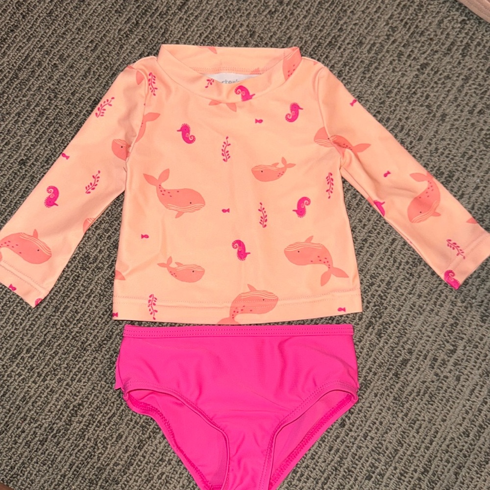 Carters Babygirl Swimsuit set